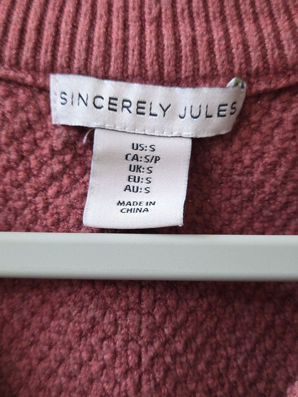 Sincerely Jules Maroon Sweater / Size Small / Cute Cottagecore Piece - Picture 4 of 8